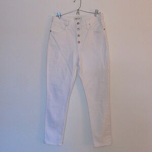 NWOT Madewell Curvey High Rise Skinny Crop White